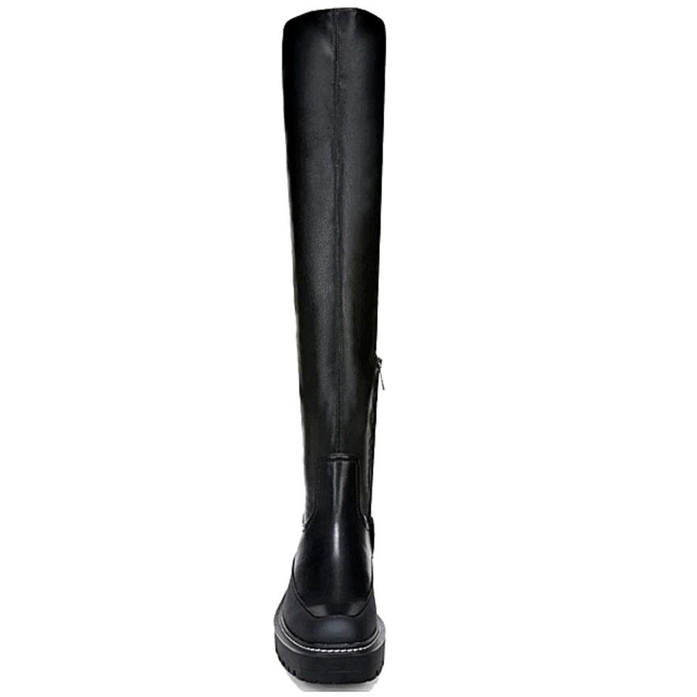 New w/Box Sam Edelman Lerue Vegan Leather Over-The-Knee Lug-Sole Boots Size 6 - Picture 7 of 13